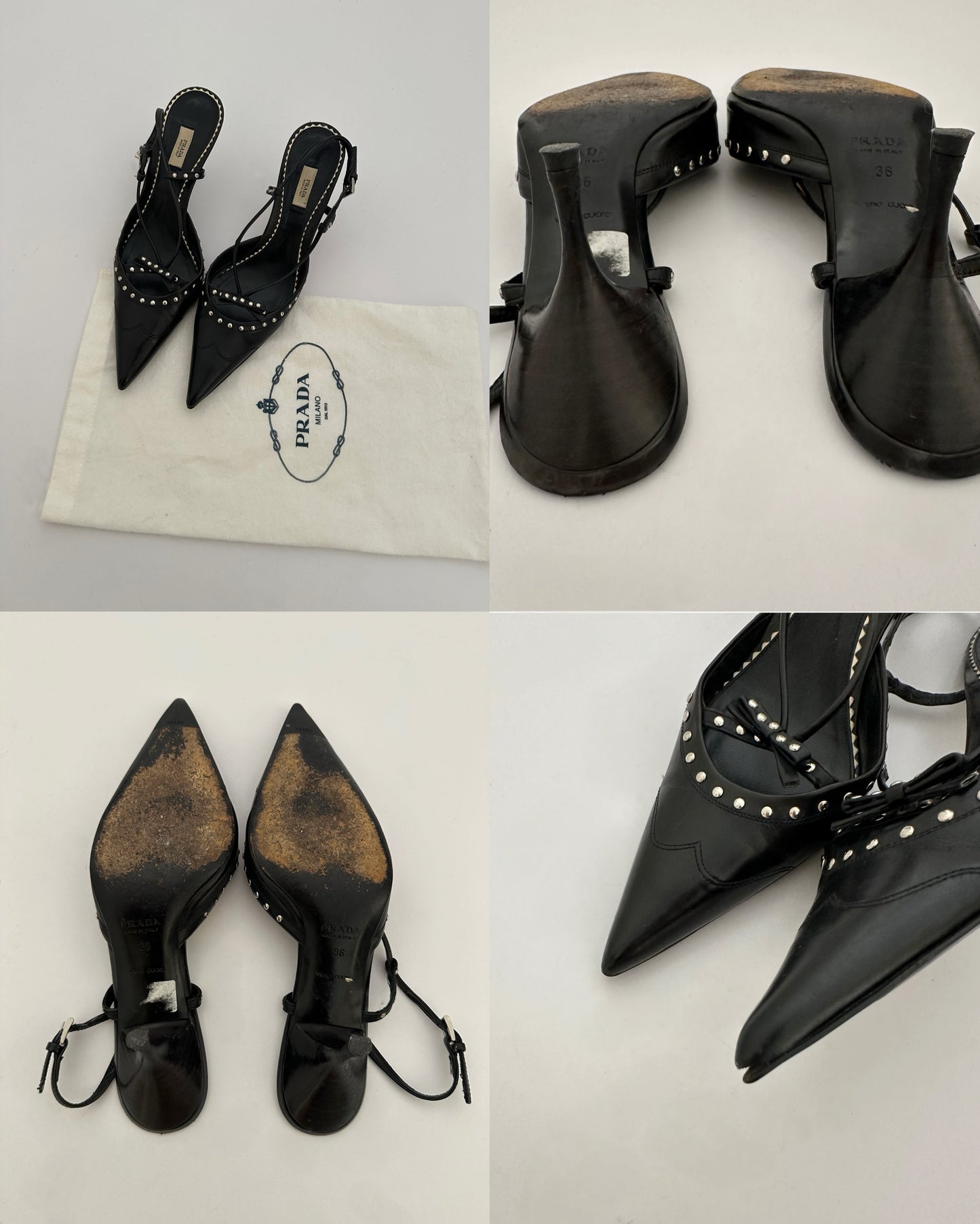 Prada Slingback Heels (36)