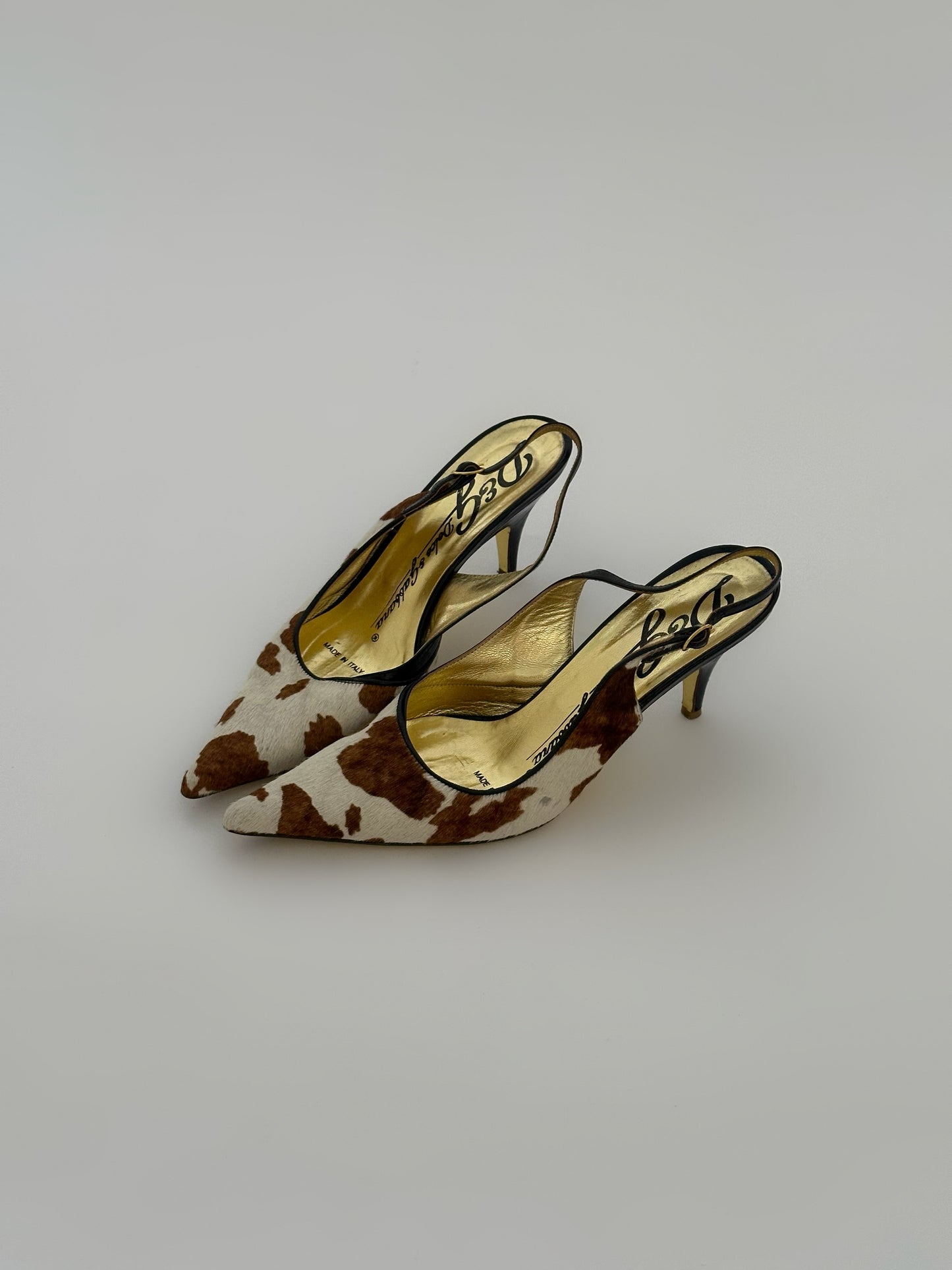 Dolce&Gabbana Cow Slingback Pumps (40)