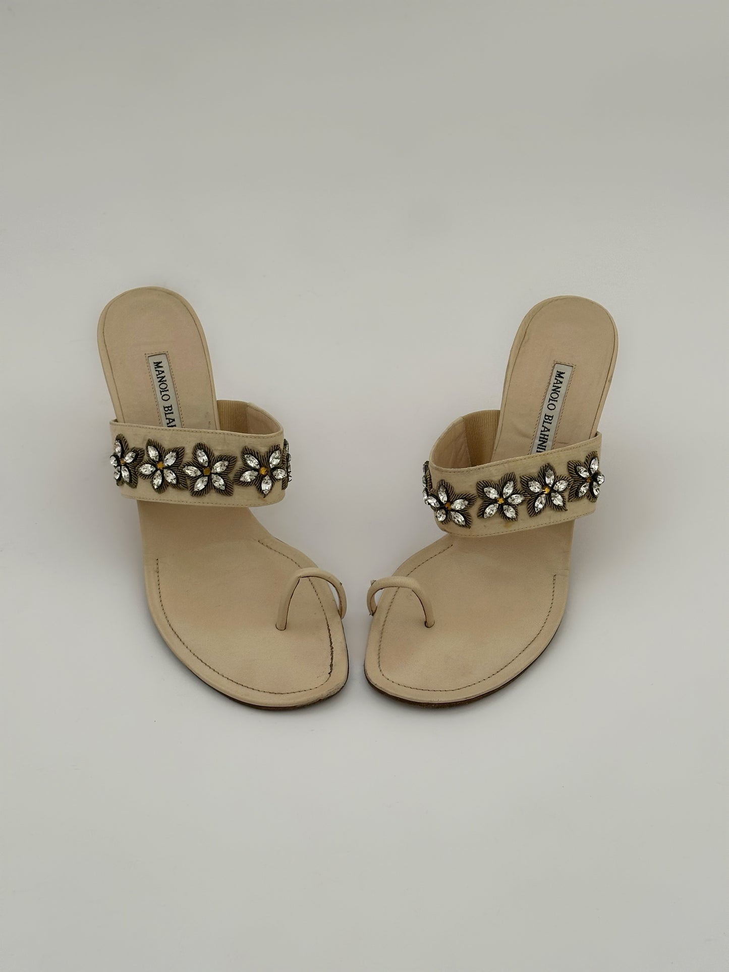 Manolo Blahnik Flower Mules (40,5)