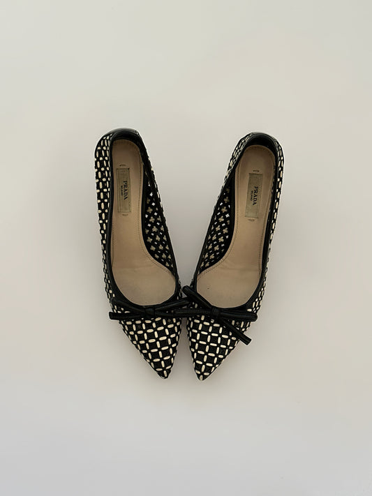 Prada Checked Pumps (36)