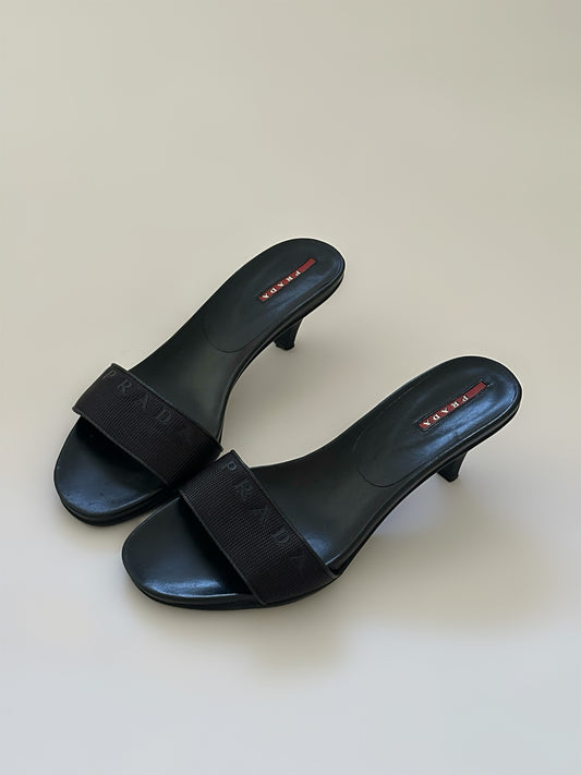 Prada Logo Kitten Heels (39)