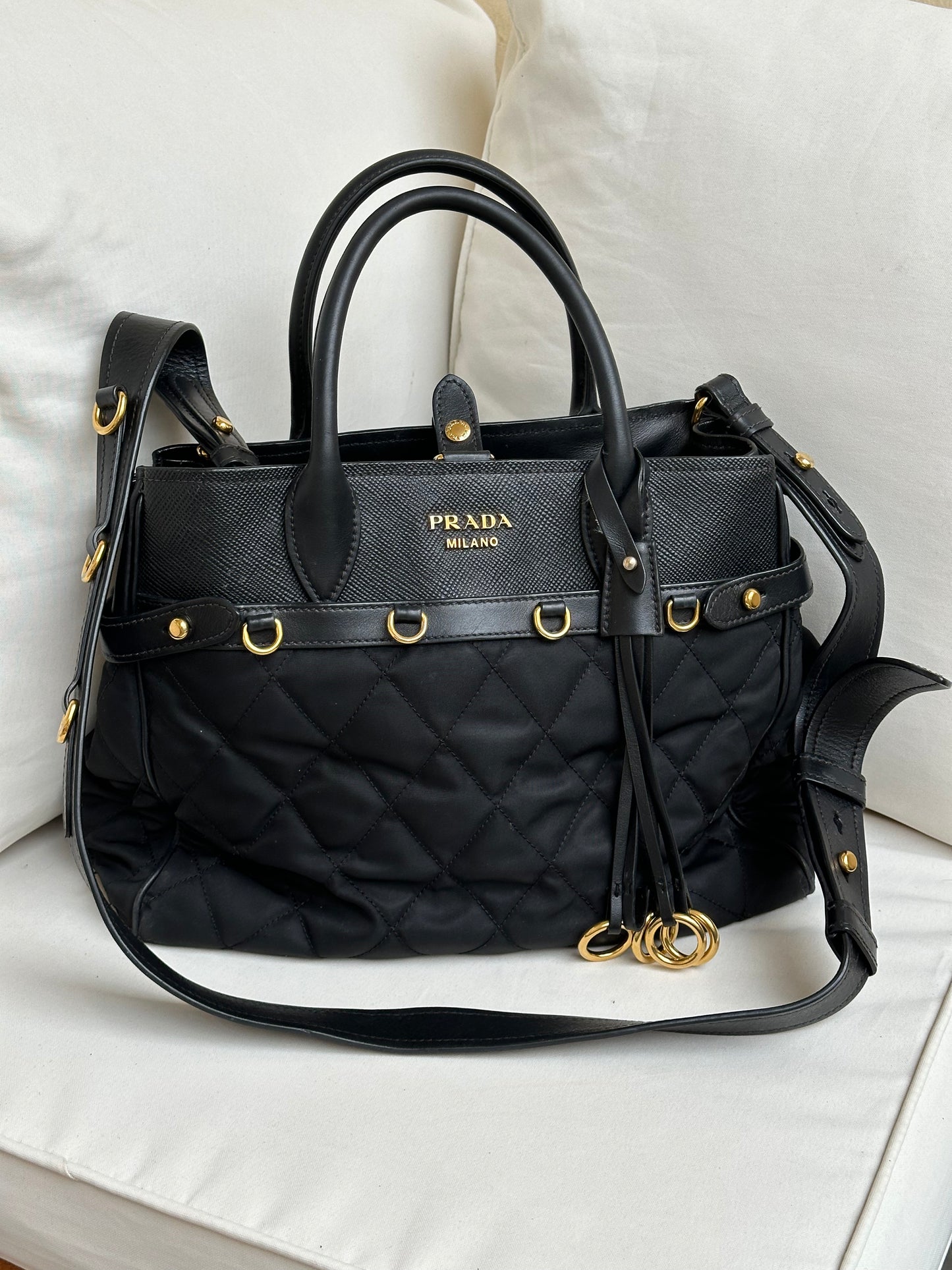 Prada Tessuto Saffiano Nylon Bag