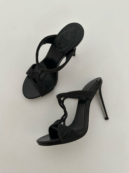 René Caovilla Heels with Rhinestones (36) Full set