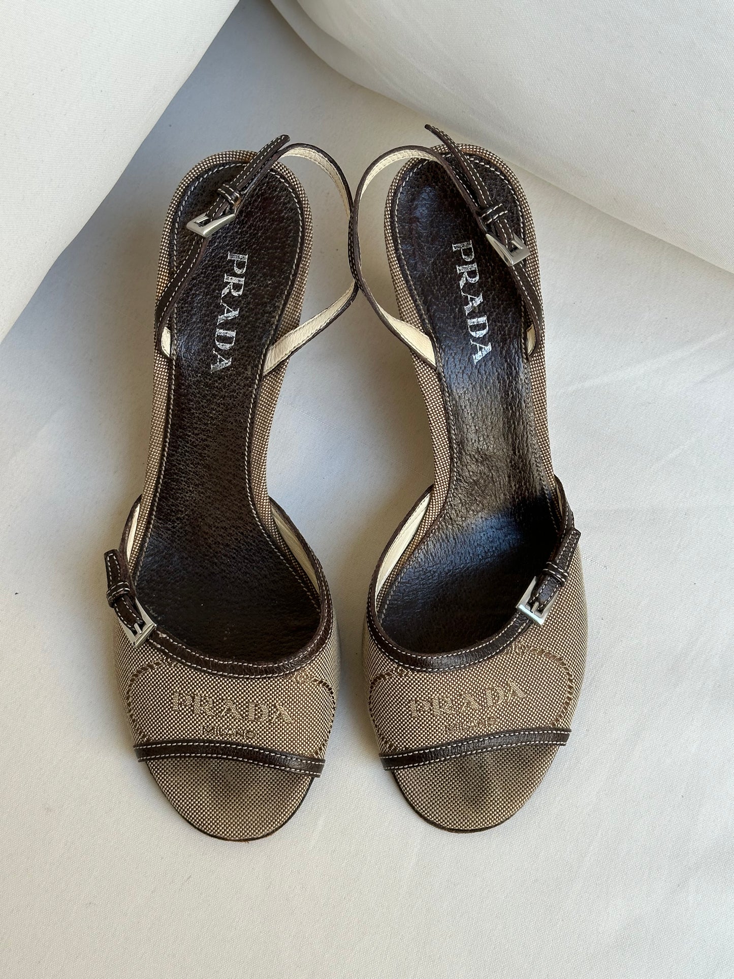 Prada Jacquard Wedges (38)