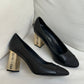 Chanel Cap Toe Leather Heels (39)
