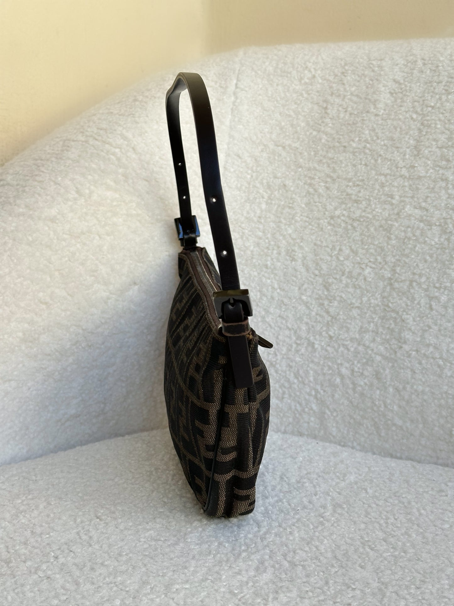 Fendi Zucca Half Moon Pochette