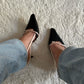 Valentino Garavani Slingback Bow Kitten Heels (39)