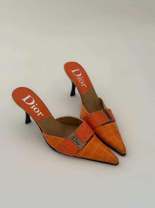 Dior Leather Mules (39)
