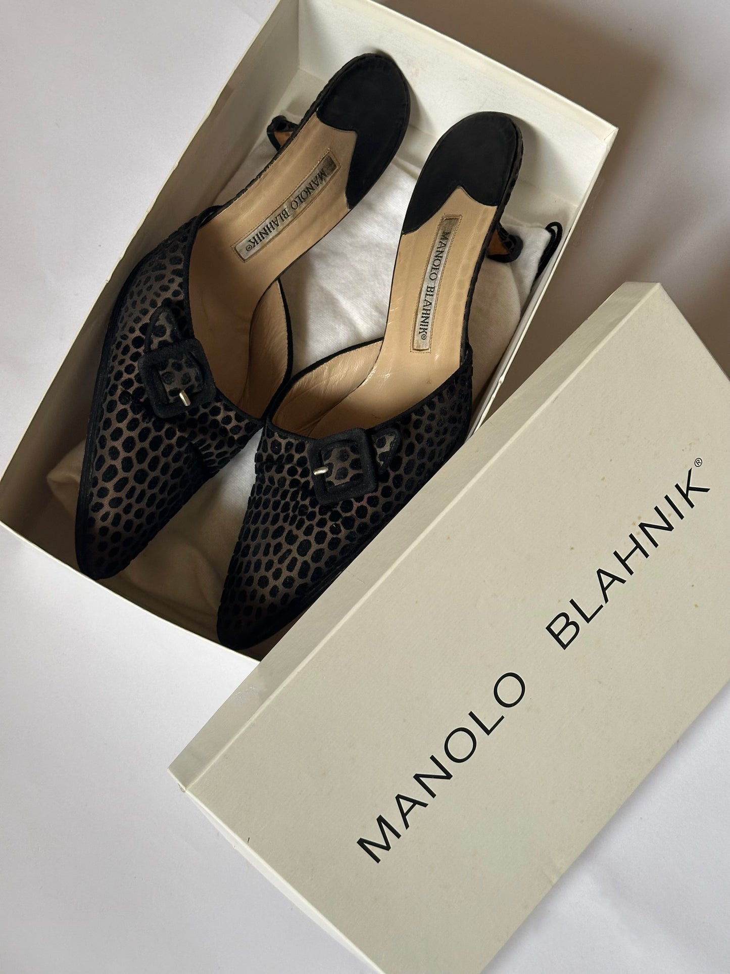 Manolo Blahnik Velvet Mules (39,5)
