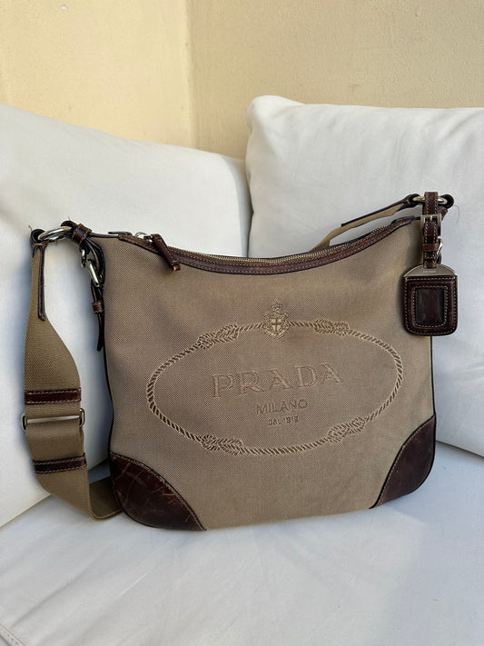 Prada Jacquard Crossbody Bag