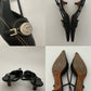 Prada Logo Leather Slingback Heels (37,5)