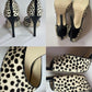 Manolo Blahnik Pony Hair Animal Print Heels (40)