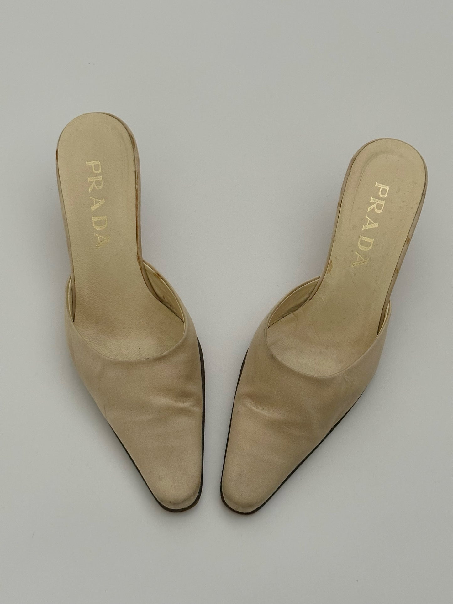 Prada Satin Mules (36)