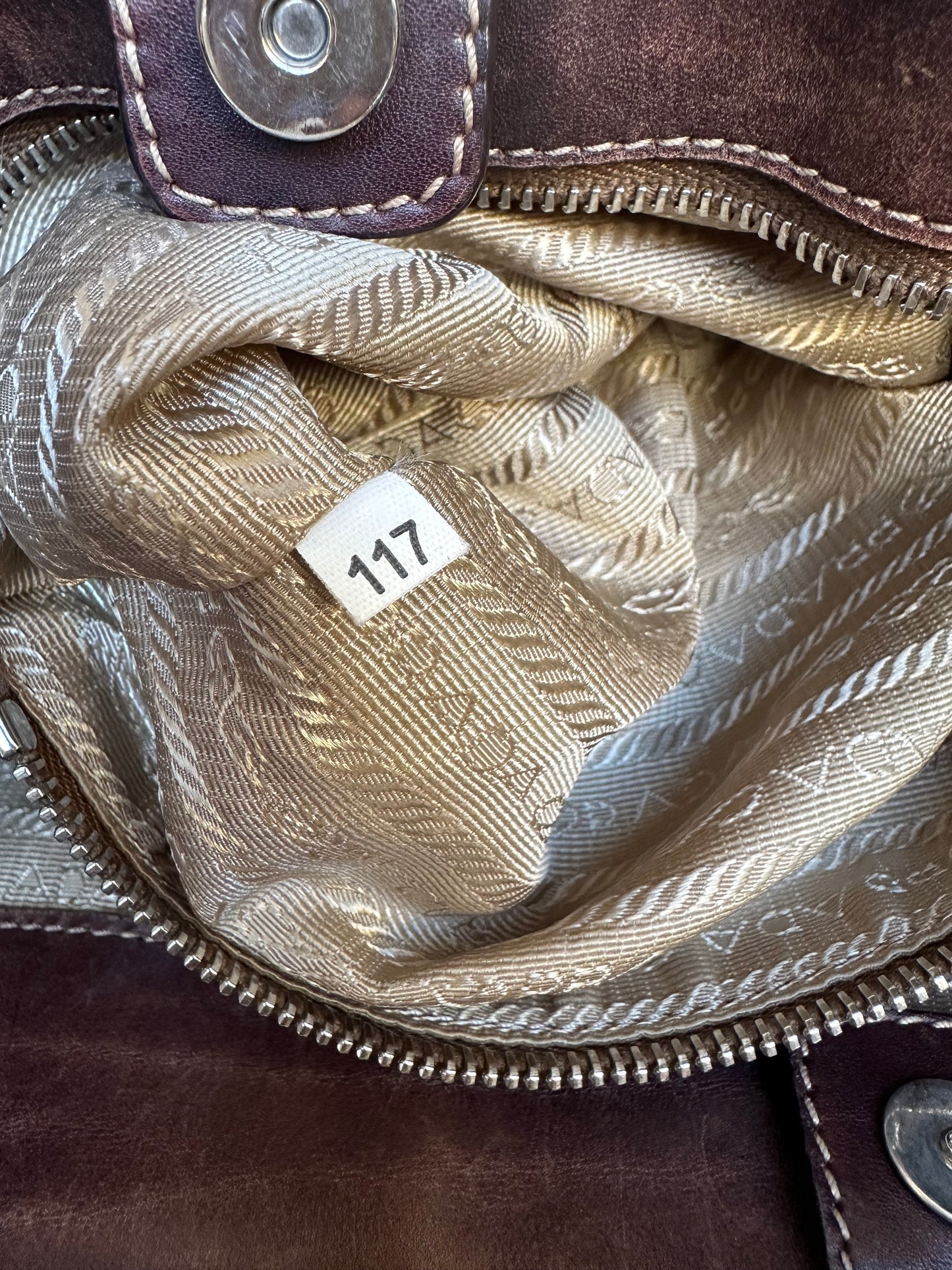 Prada Jacquard Hobo Bag