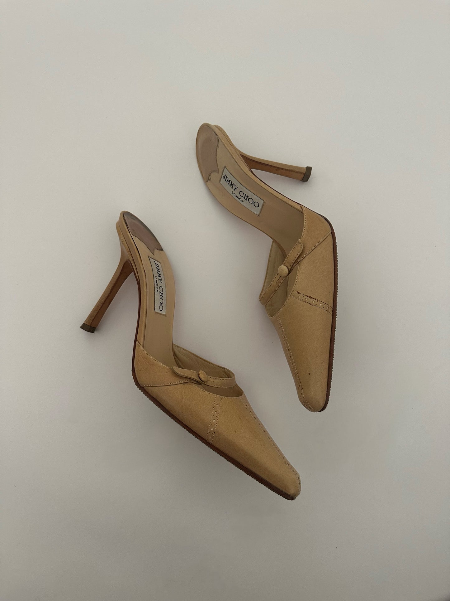 Jimmy Choo Mules Nude (40,5)