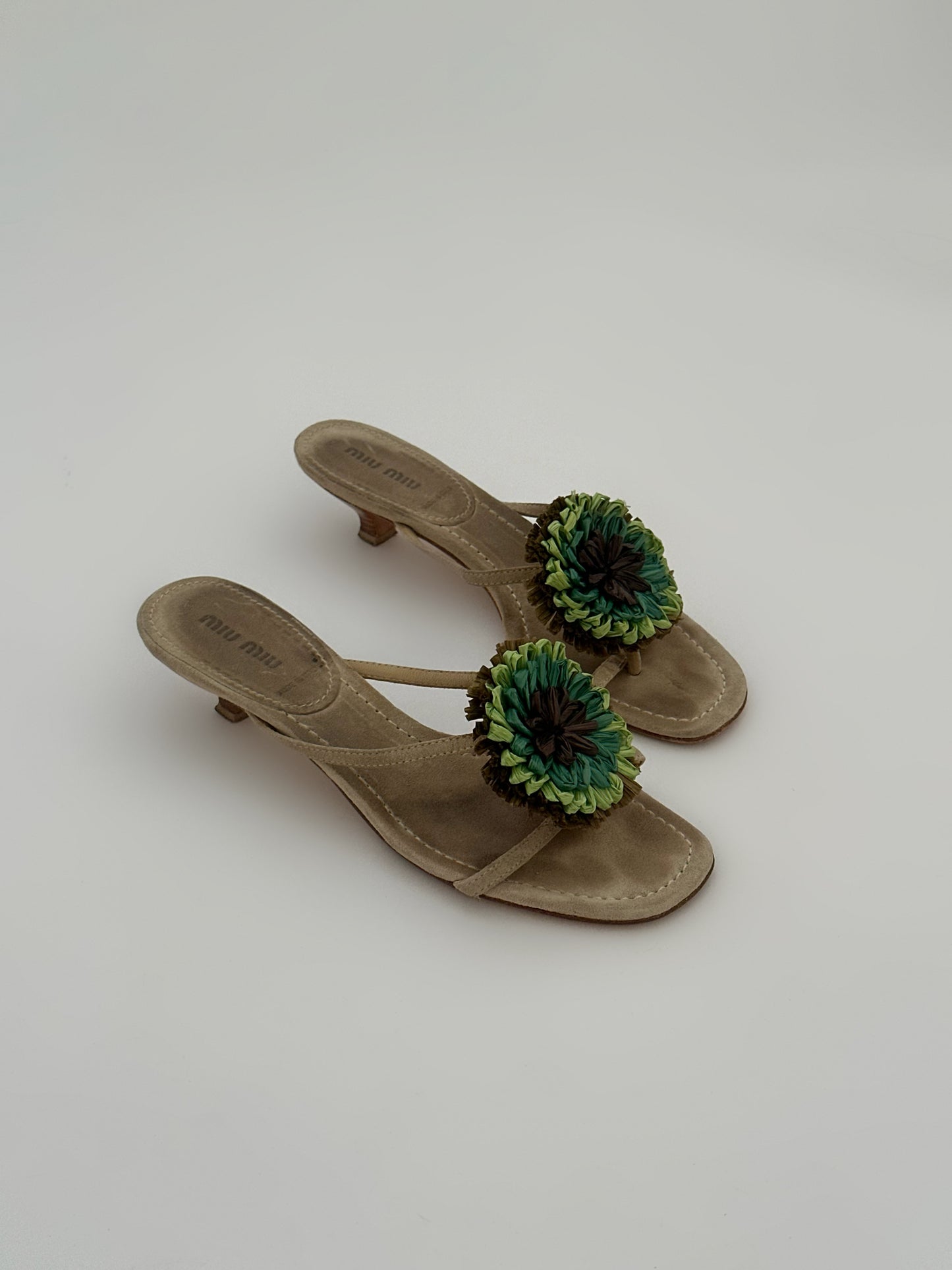 Miu Miu Flower Kitten Heels (37)