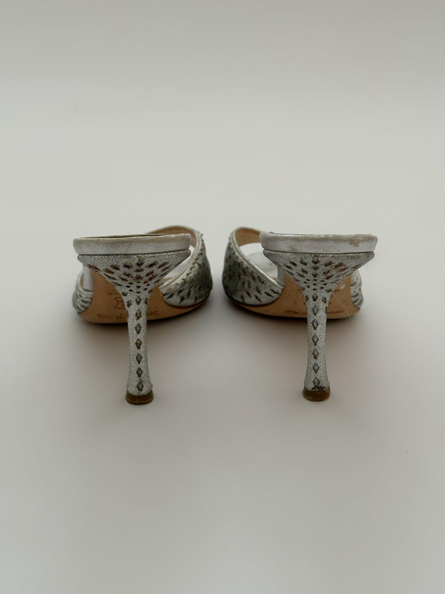 Jimmy Choo Silver High Heels (38,5)