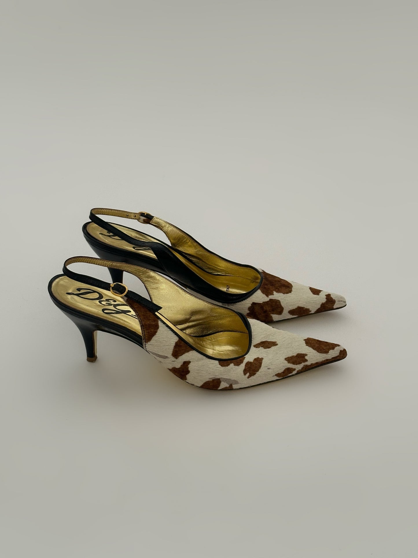 Dolce&Gabbana Cow Slingback Pumps (40)