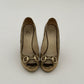 Gucci Monogram Horsebit Wedges (38)