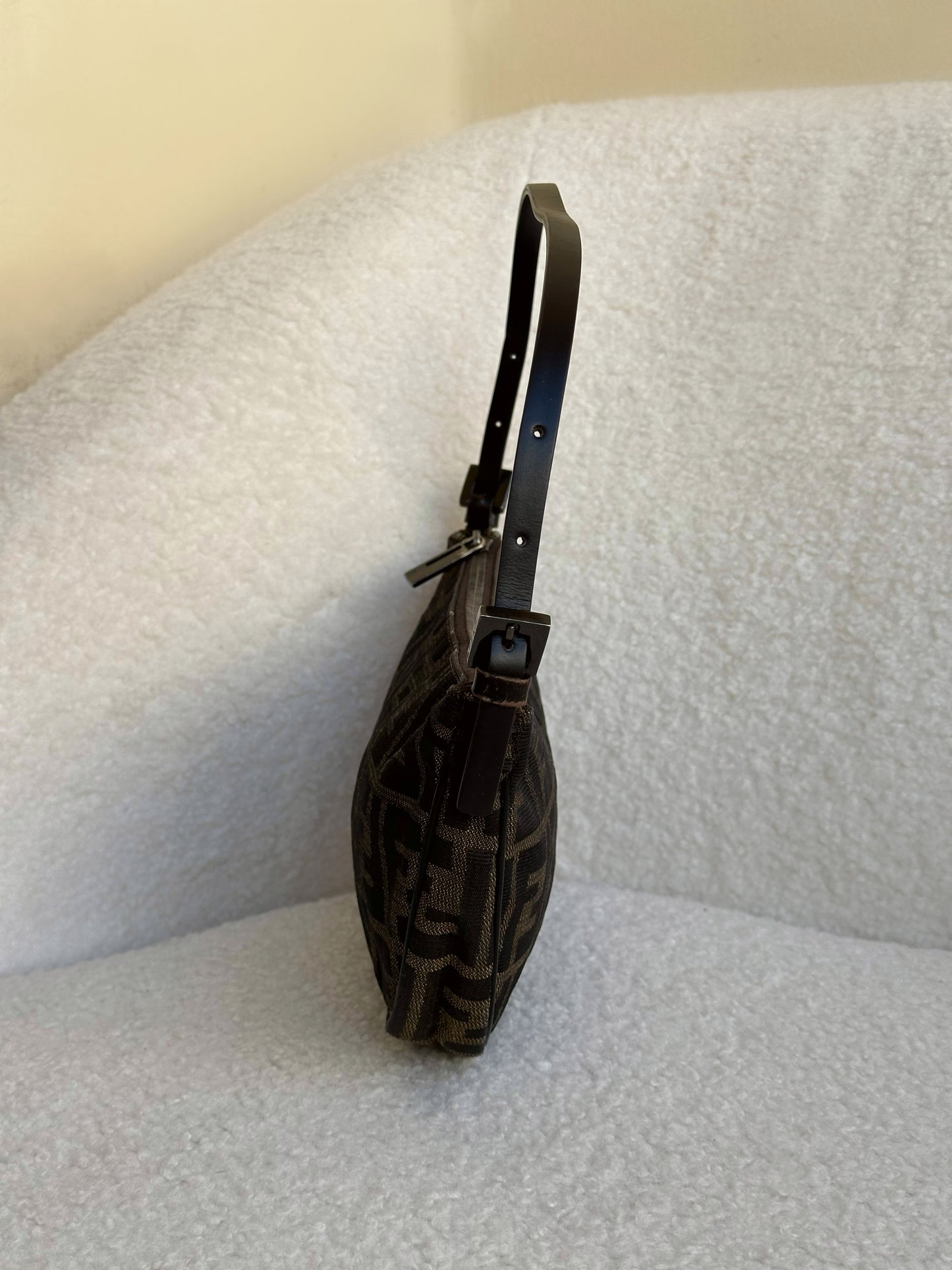Fendi Zucca Half Moon Pochette