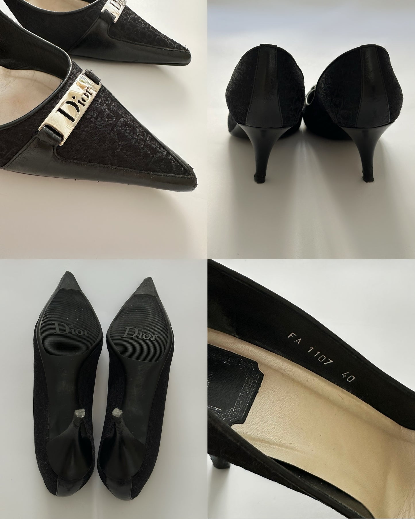 Christian Dior Monogram Pumps (40)