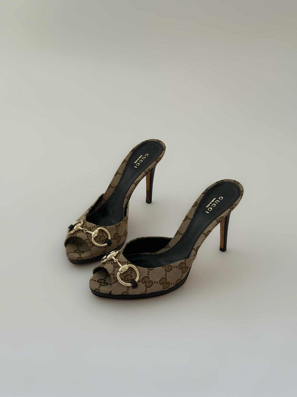 Gucci Monogram Mules (38)