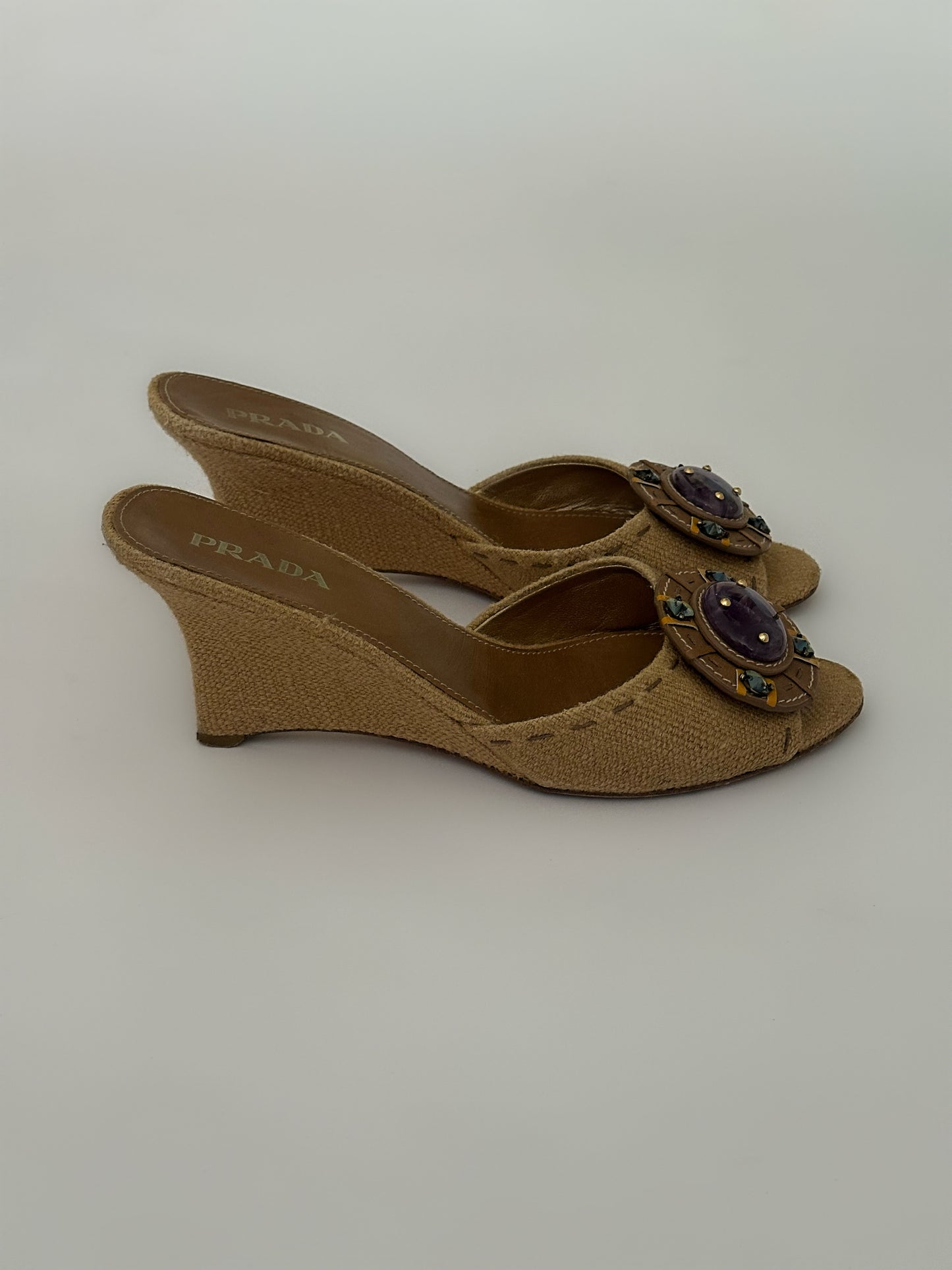 Prada Gemstone Wedges (39)