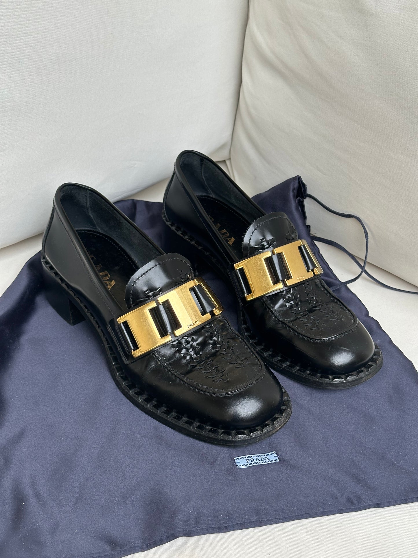 Prada Leather Loafer (38)
