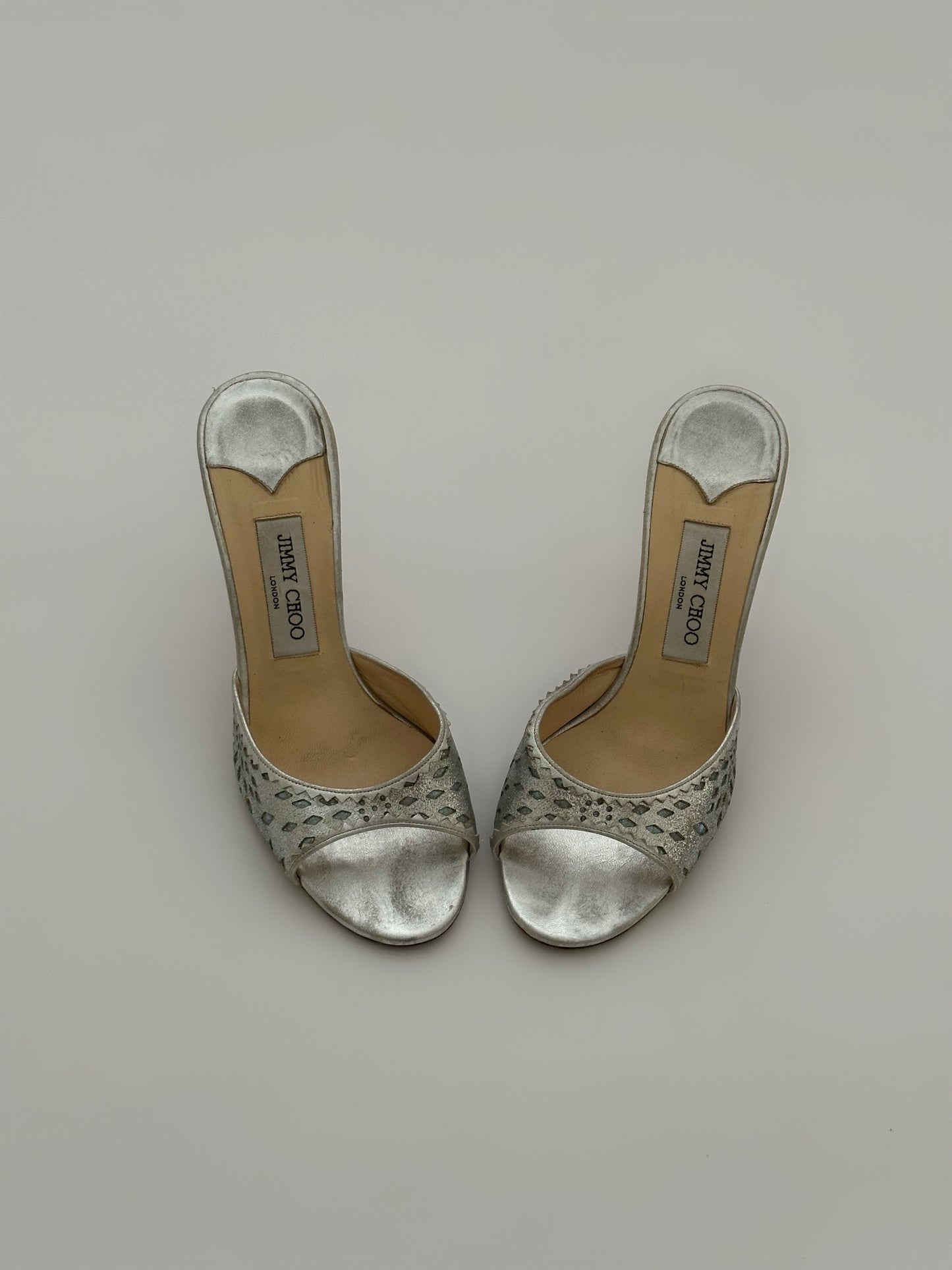 Jimmy Choo Silver High Heels (38,5)