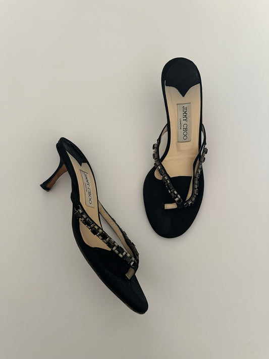 Jimmy Choo Thong Kitten Heels (39)