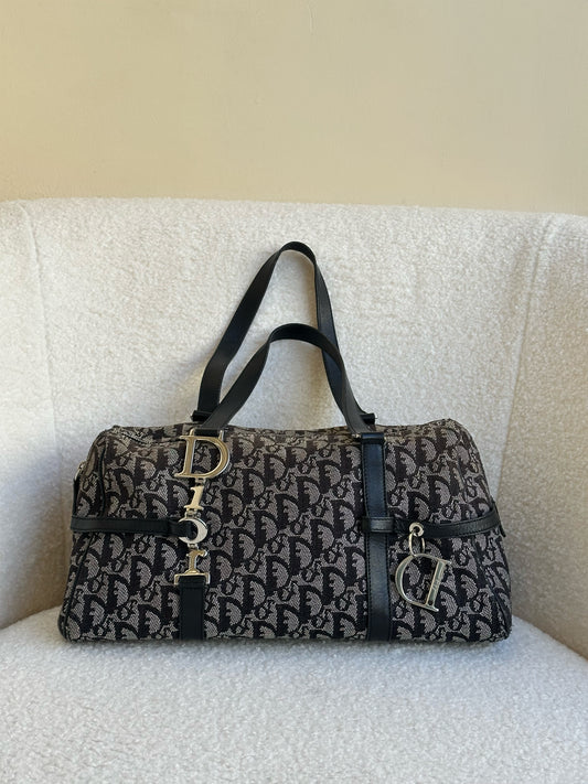 Christian Dior Monogram Charm Boston Shoulder Bag