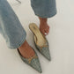 Prada Snake Mules (38/39)