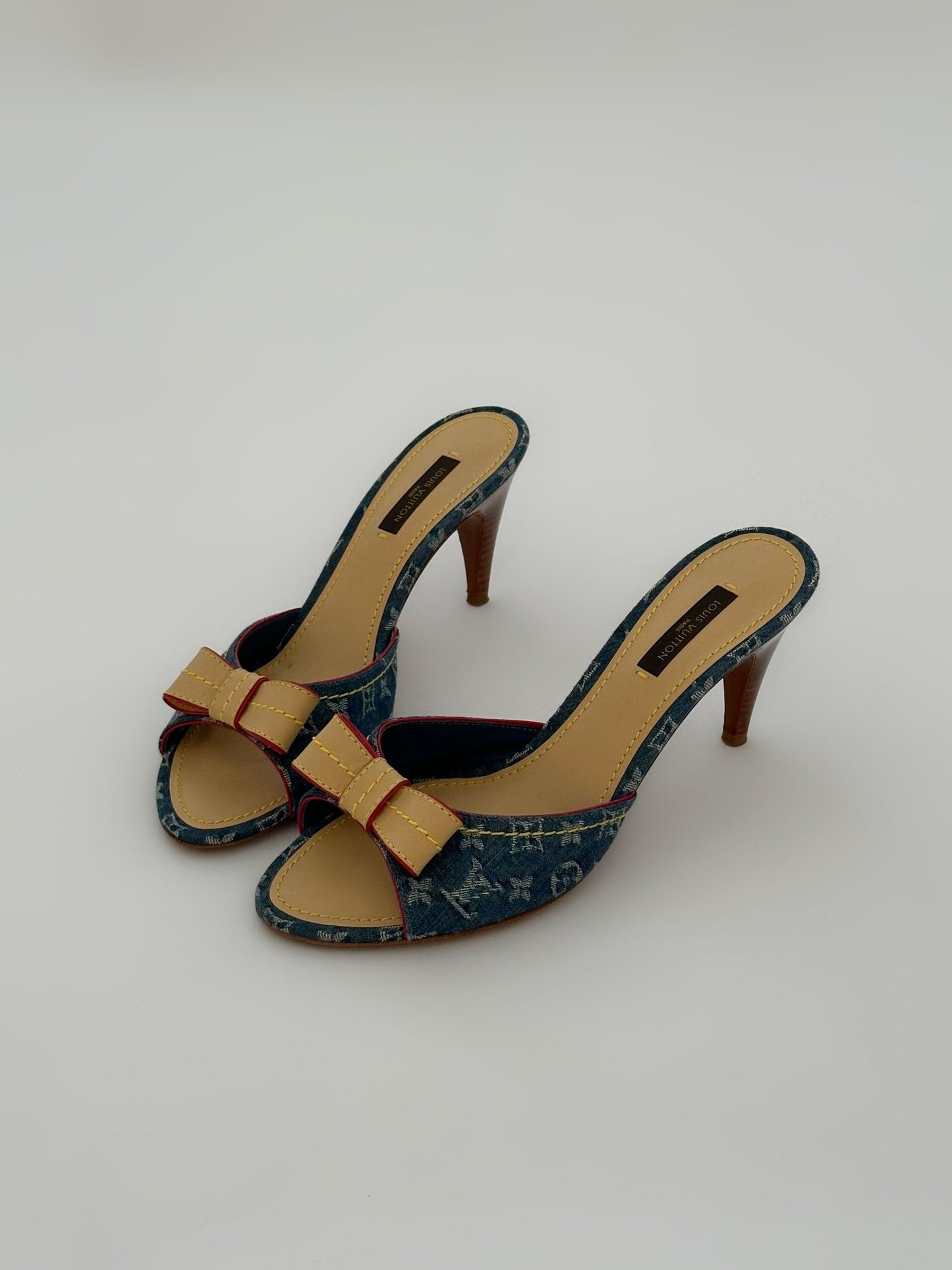 Louis Vuitton Denim Mules (38)