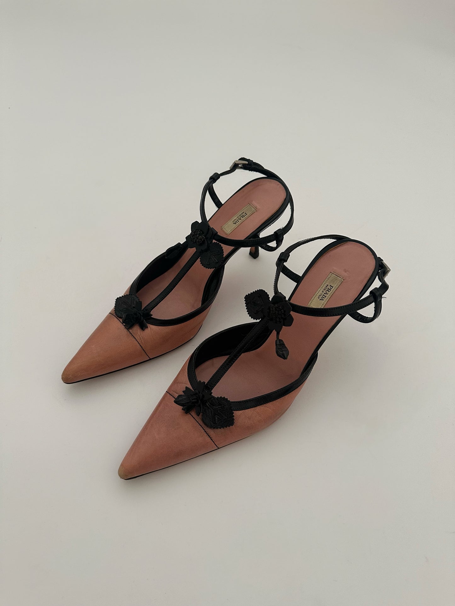 Prada Flower Slingback Pumps (37,5)