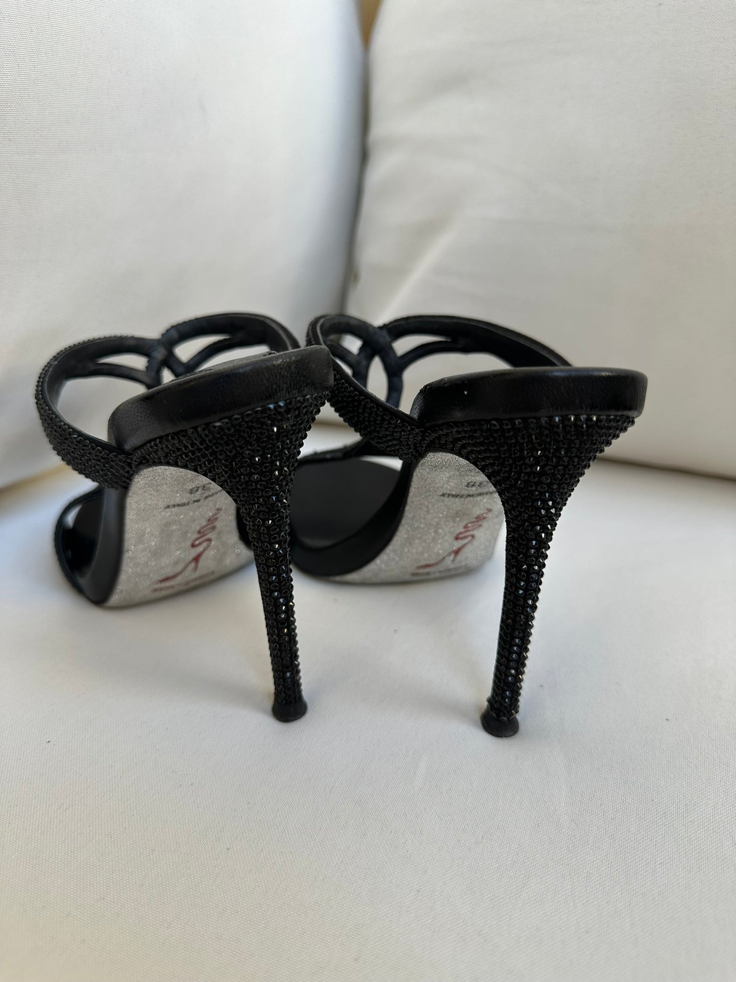 René Caovilla Heels with Rhinestones (36) Full set