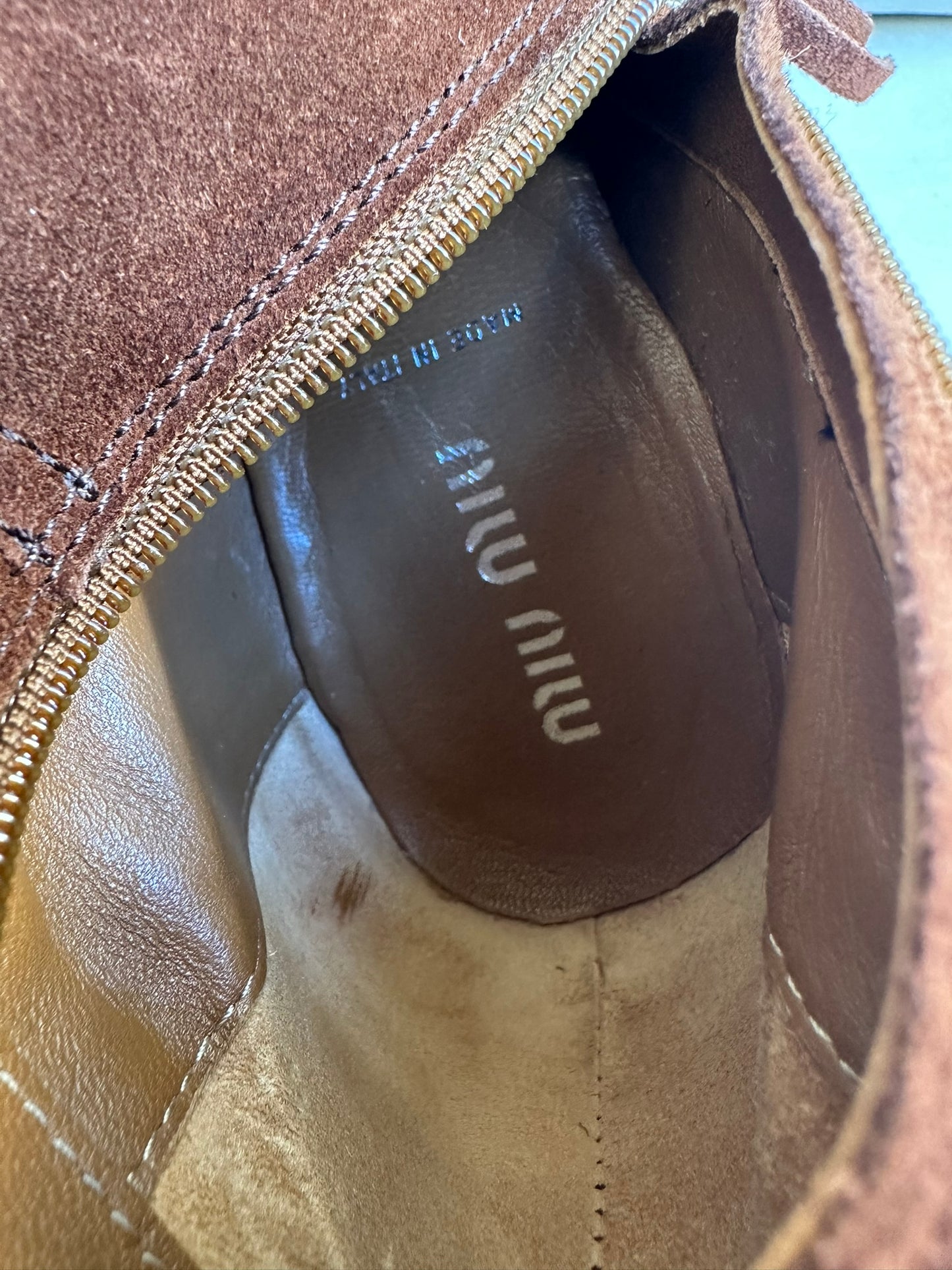 Miu Miu Suede Boots (37)