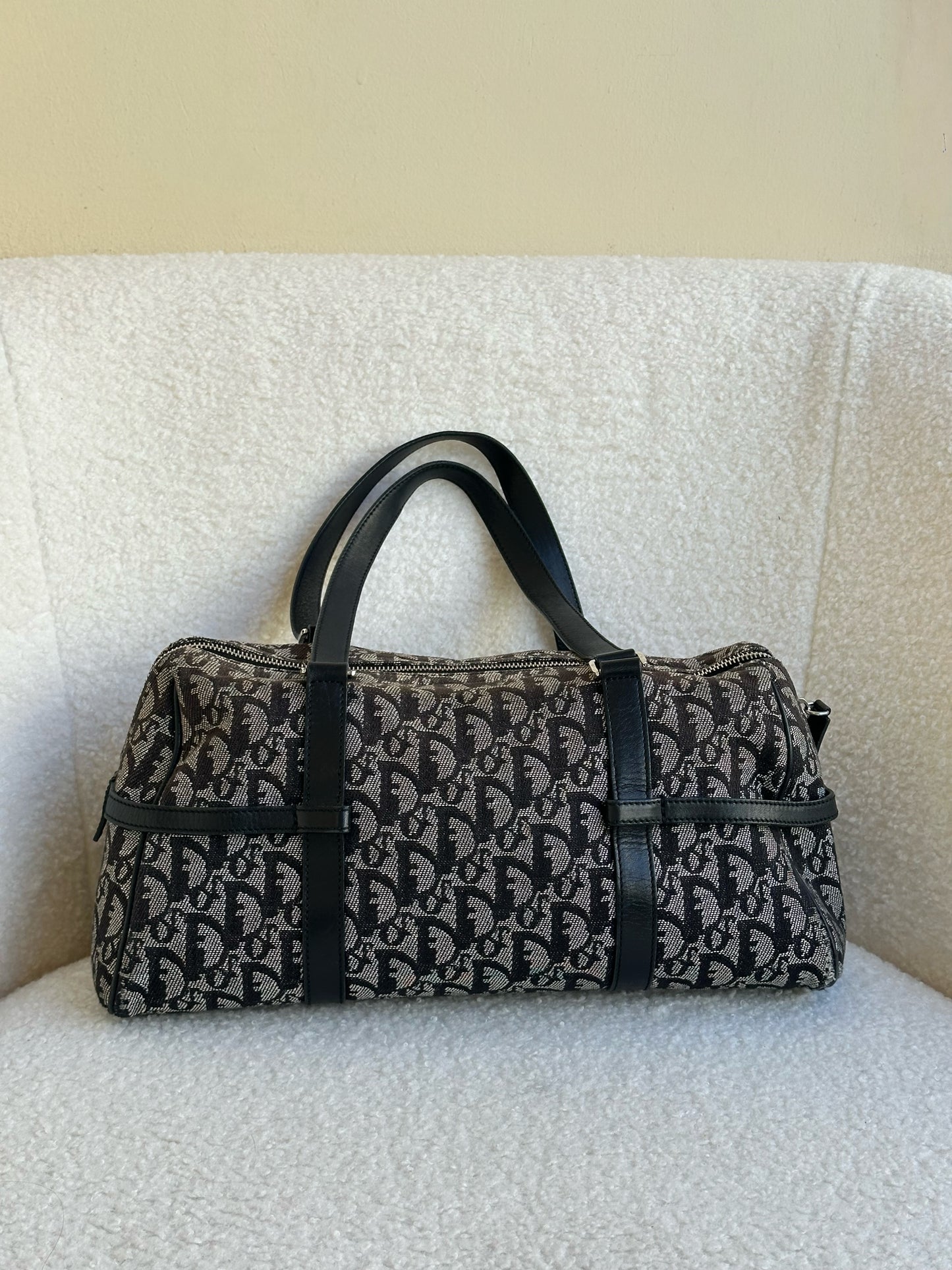 Christian Dior Monogram Charm Boston Shoulder Bag