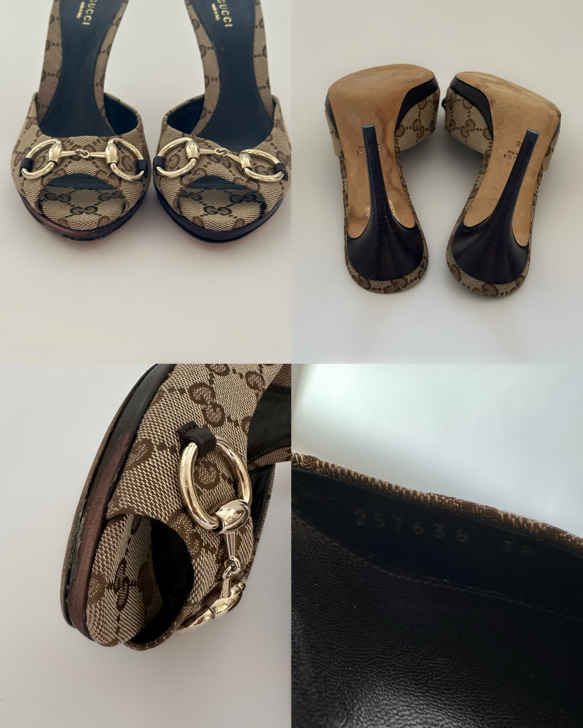 Gucci Monogram Mules (38)