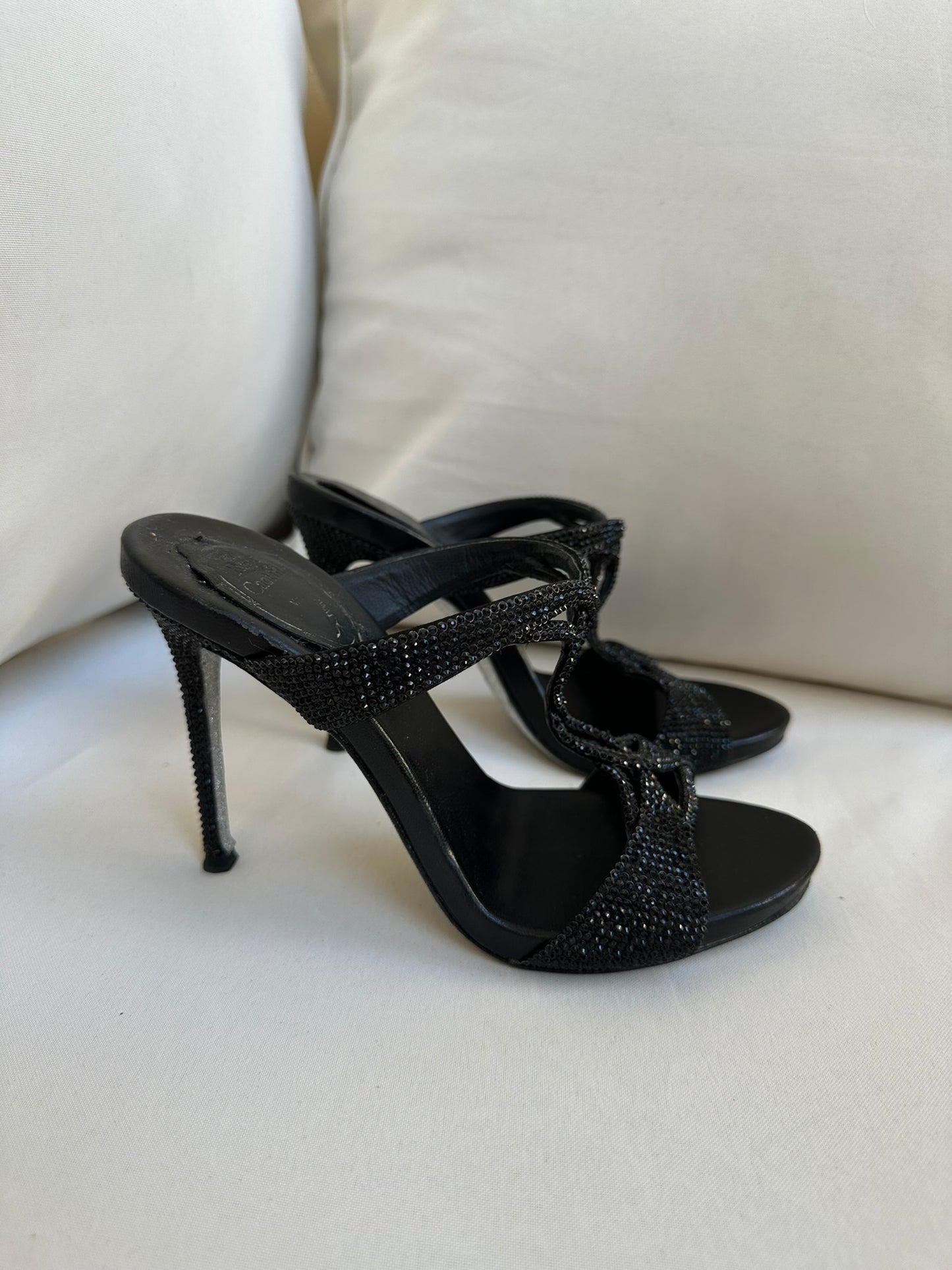 René Caovilla Heels with Rhinestones (36) Full set