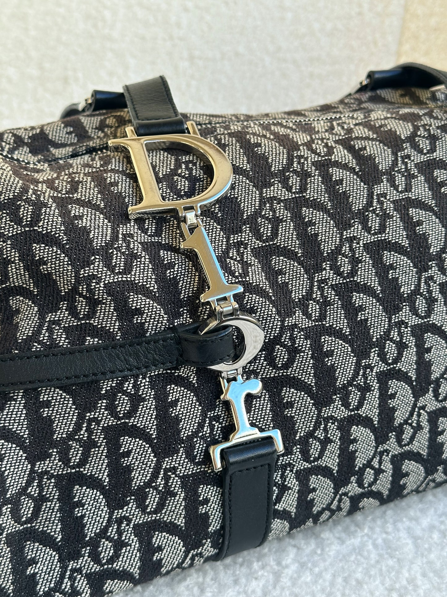 Christian Dior Monogram Charm Boston Shoulder Bag