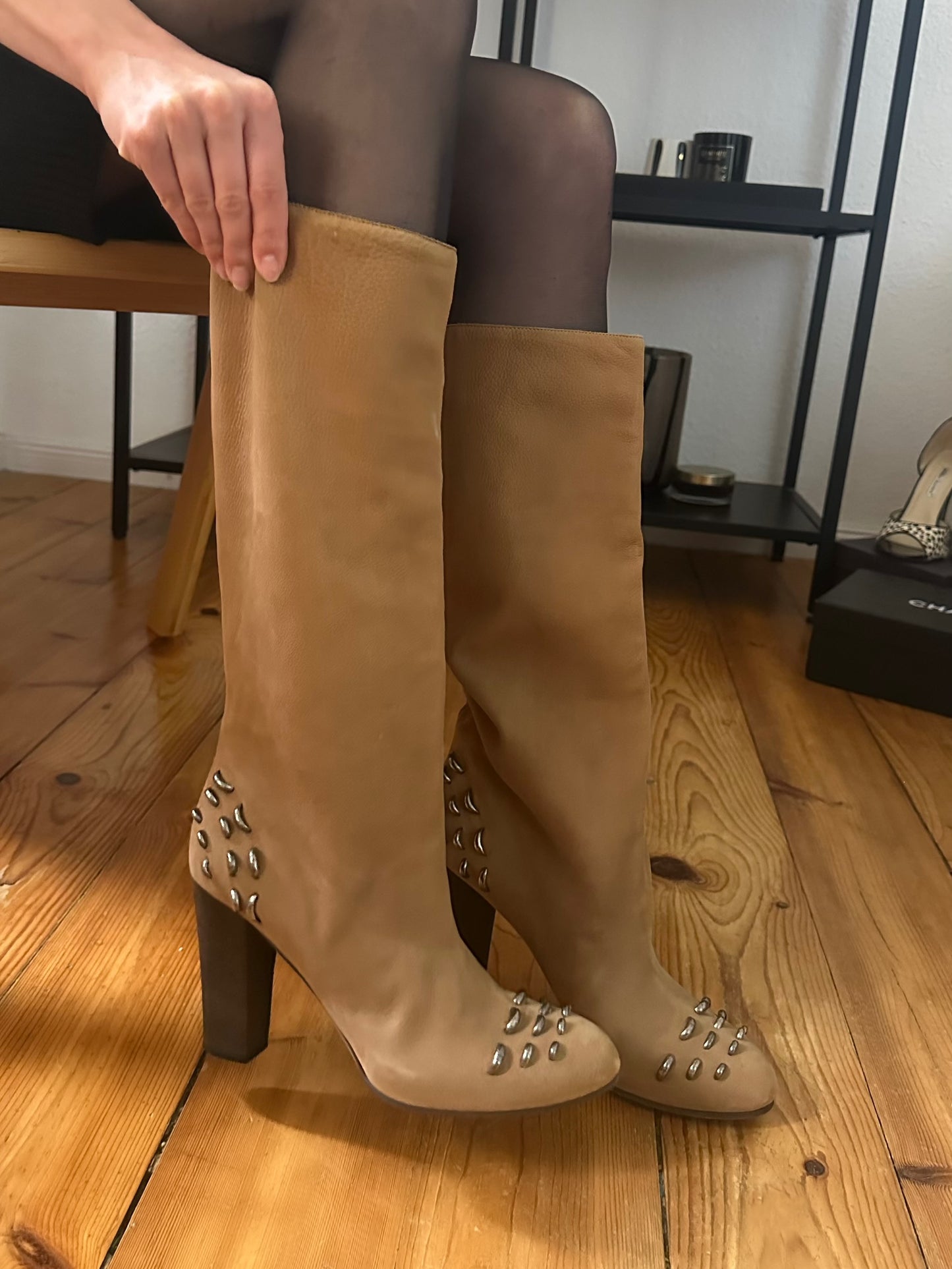 Chloe Leather Boots (38,5)