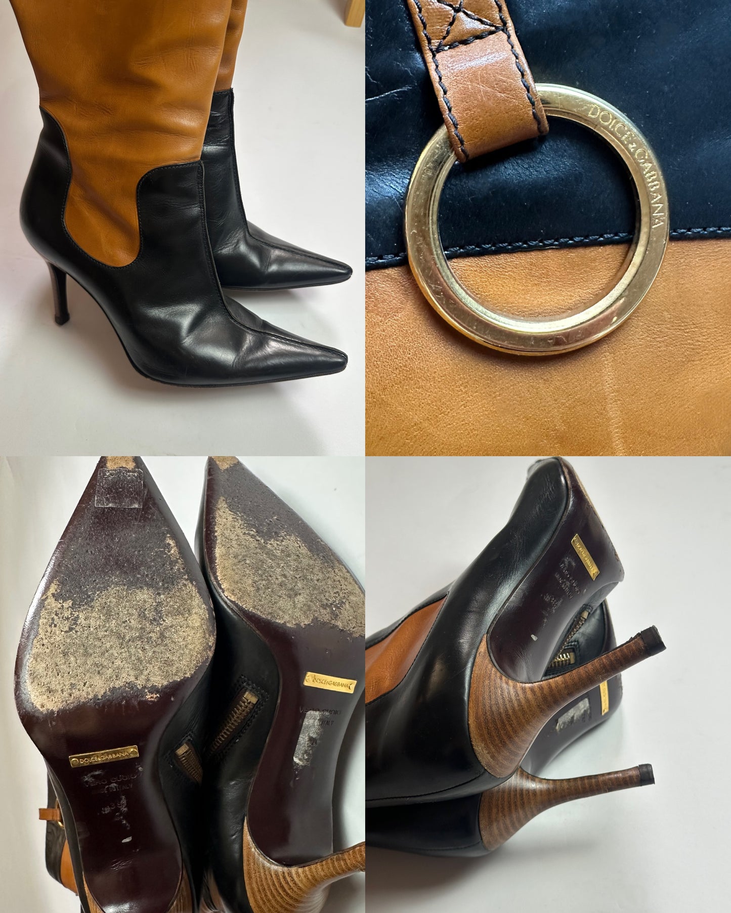 Dolce&Gabbana Leather Boots (38)