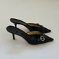 Gucci Logo Leather Mules (39,5)