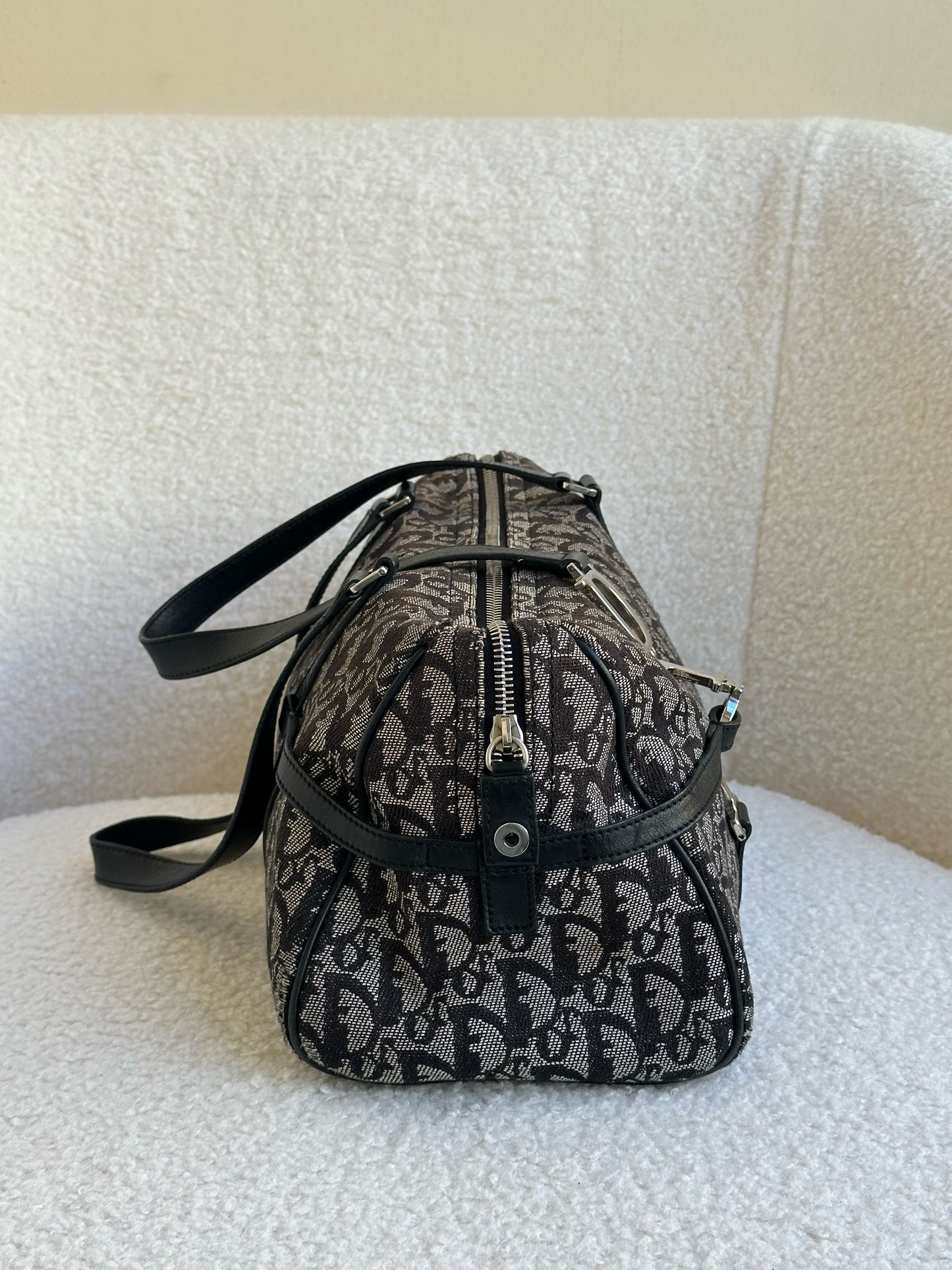 Christian Dior Monogram Charm Boston Shoulder Bag
