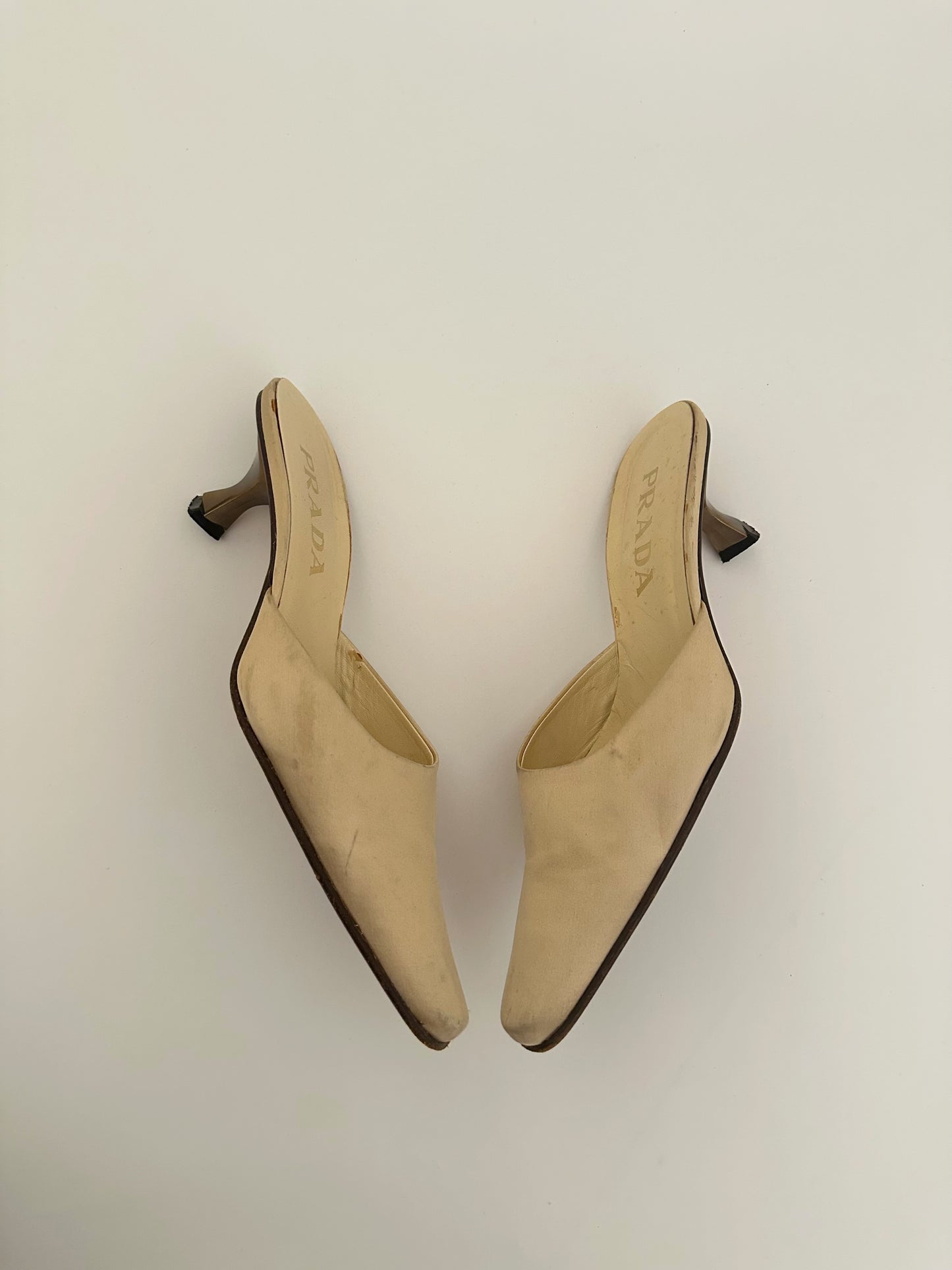 Prada Satin Mules (36)