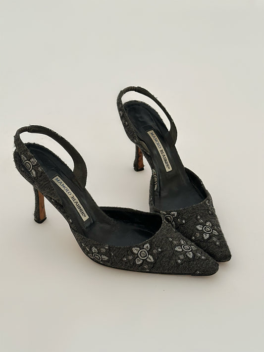 Manolo Blahnik Slingback Heels (39)