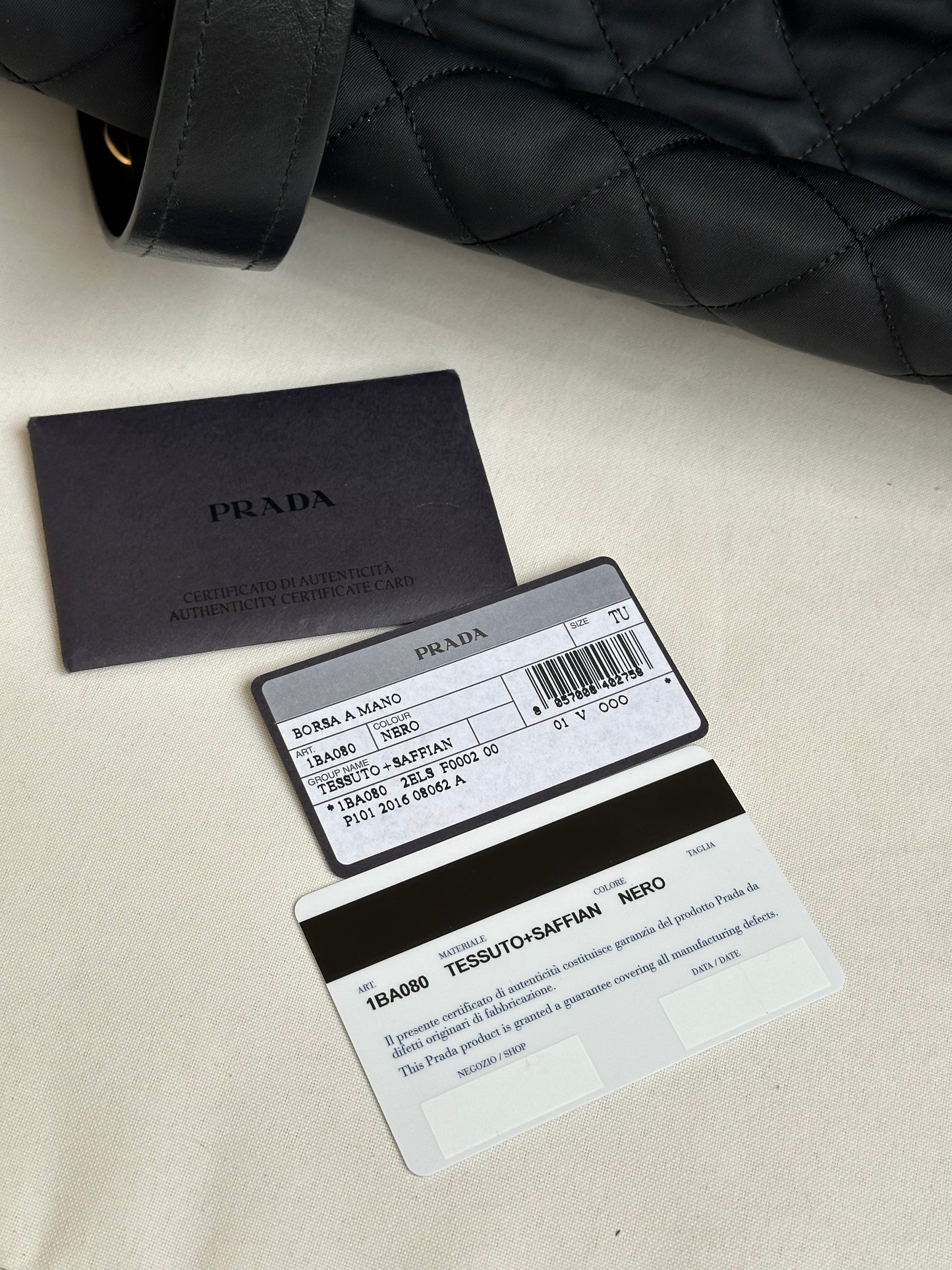 Prada Tessuto Saffiano Nylon Bag