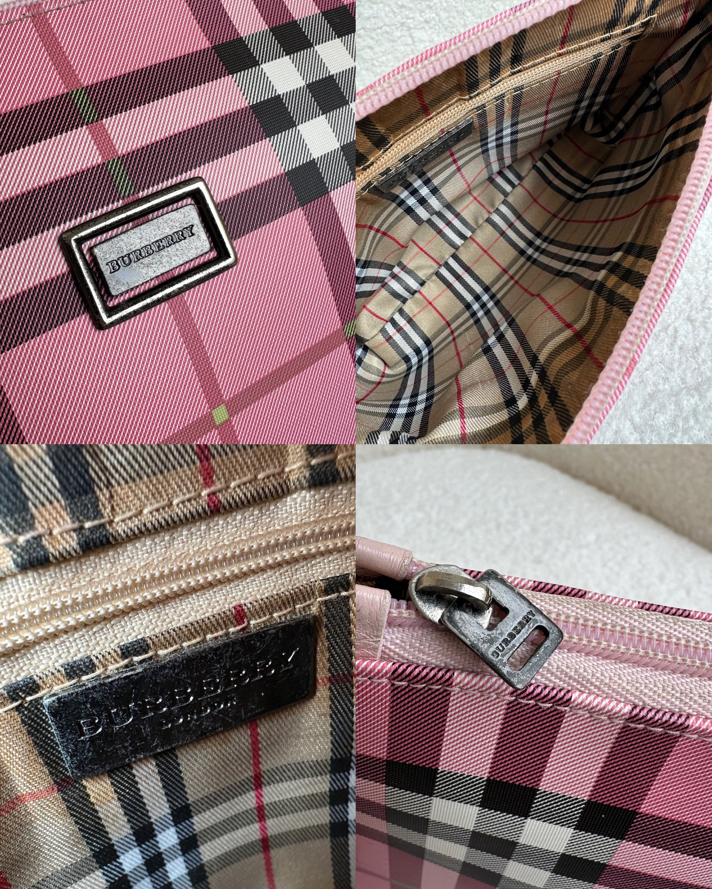 Pink Burberry Pochette Bag
