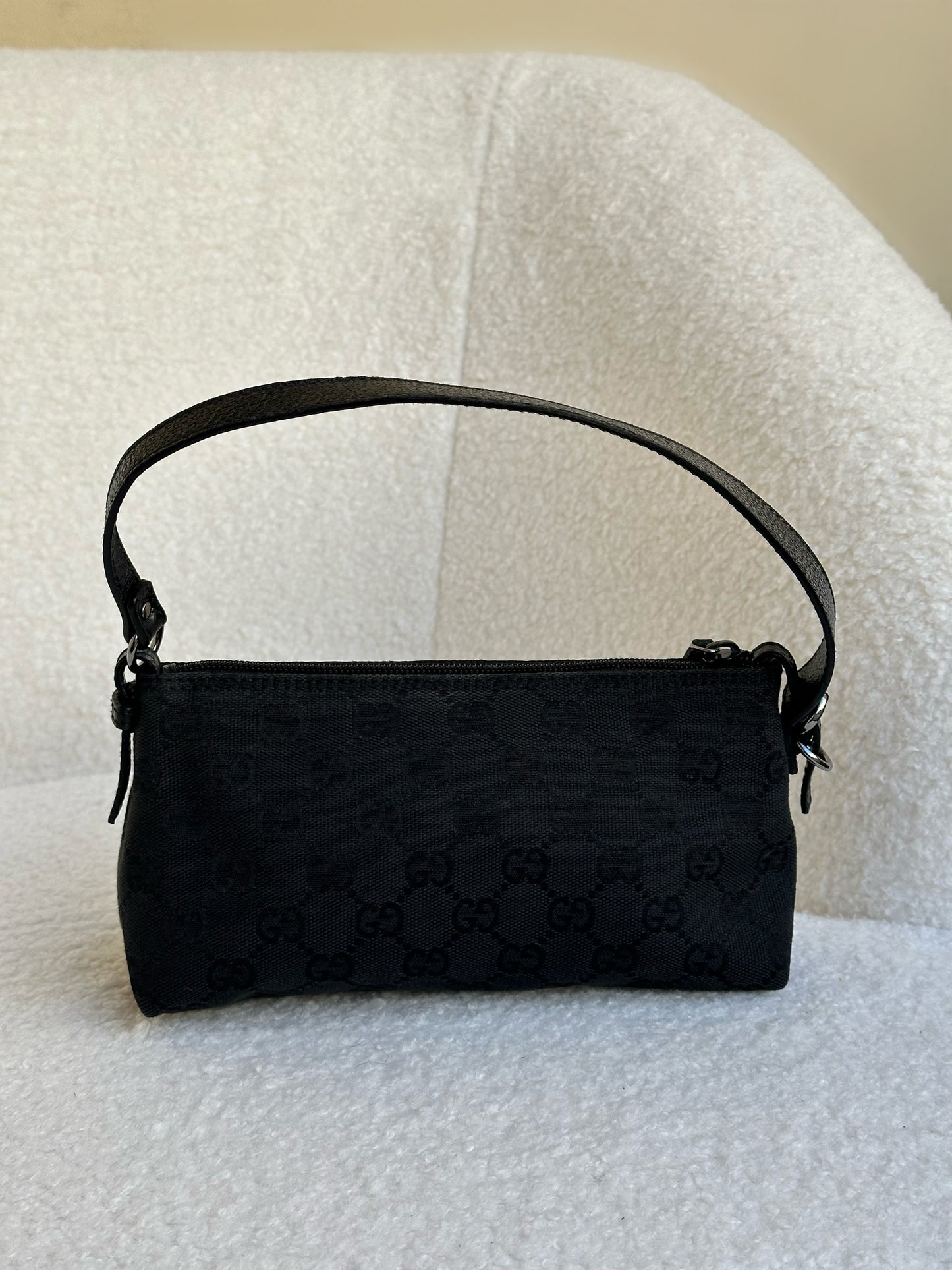 Gucci Monogram Pochette Black