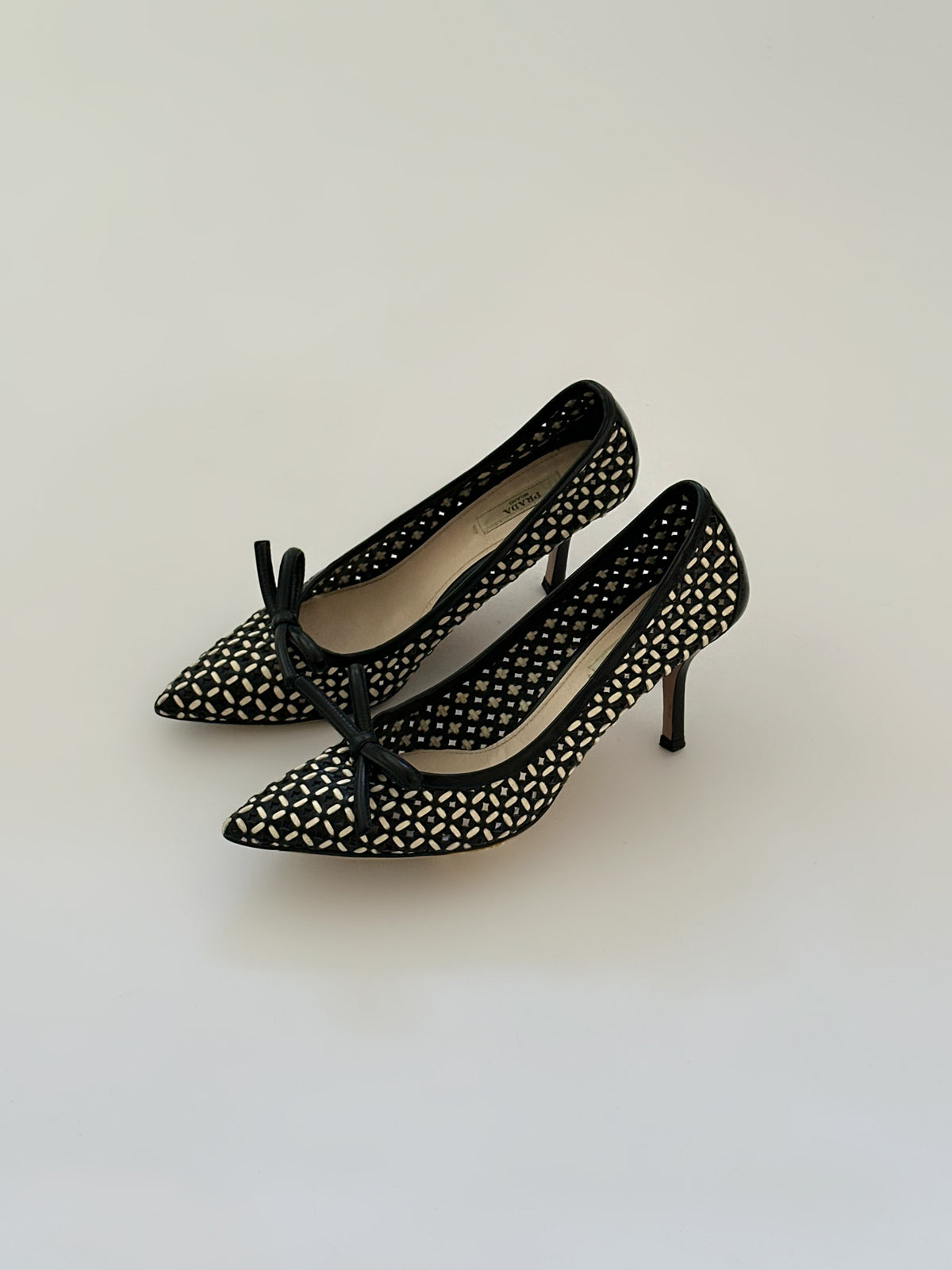 Prada Checked Pumps (36)